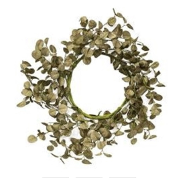 Foamy Silver Dollar Wreath, Sage, 20” - Picture 12 of 14